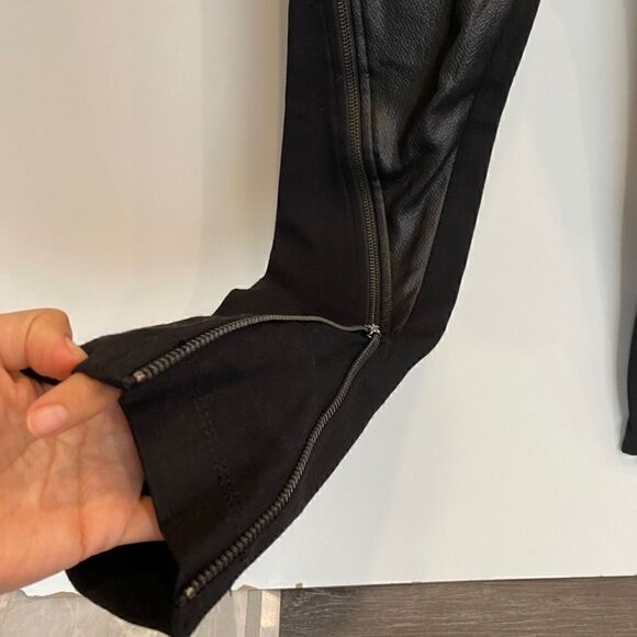 BCBGMaxAzria Faux Leather Moto Leggings - Picture 3 of 9